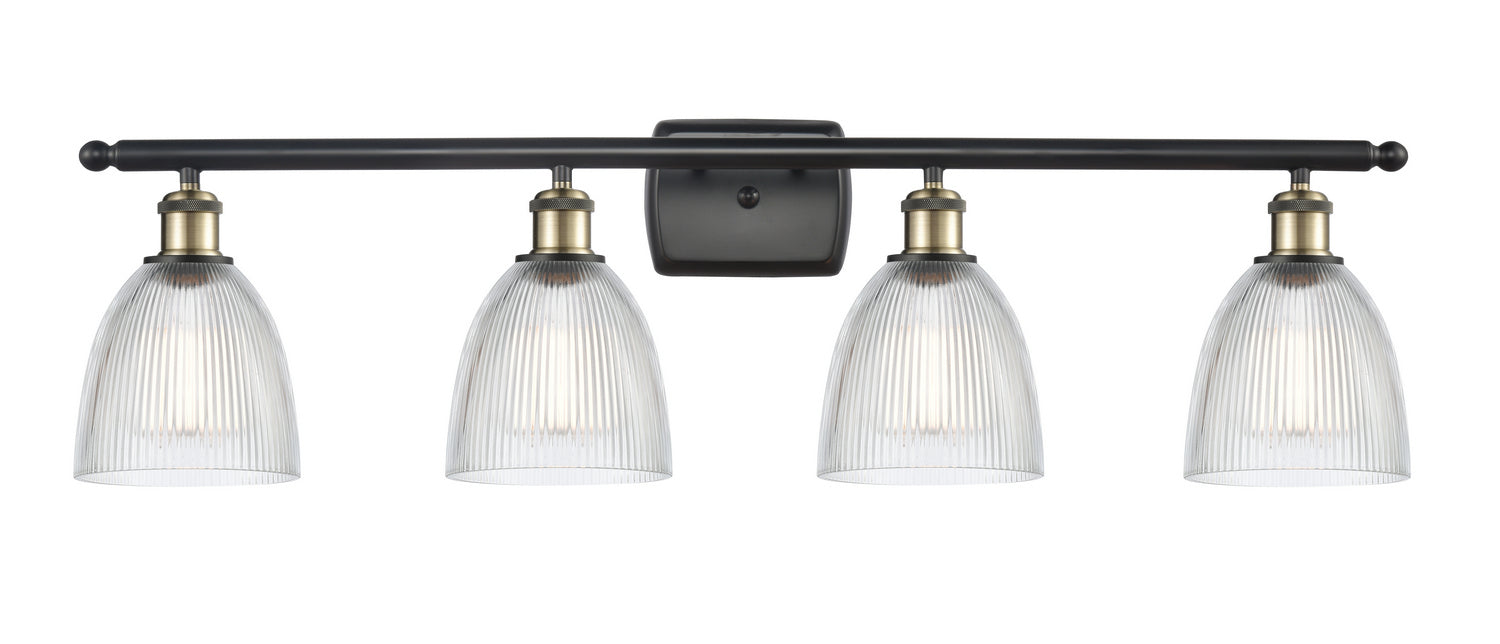 Innovations 516-4W-BAB-G382 Four Light Bath Vanity, Black Antique Brass