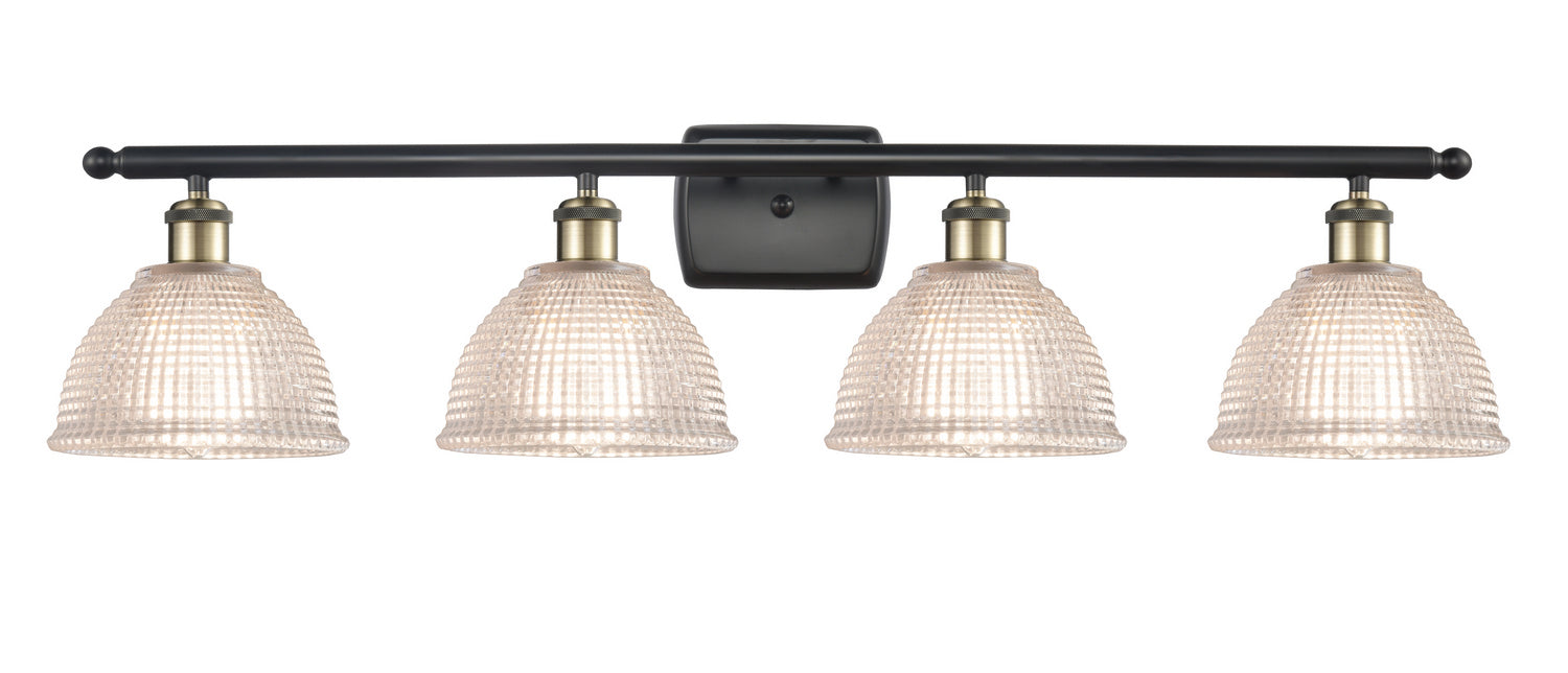Innovations 516-4W-BAB-G422 Four Light Bath Vanity, Black Antique Brass