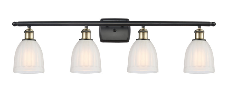 Innovations 516-4W-BAB-G441 Four Light Bath Vanity, Black Antique Brass
