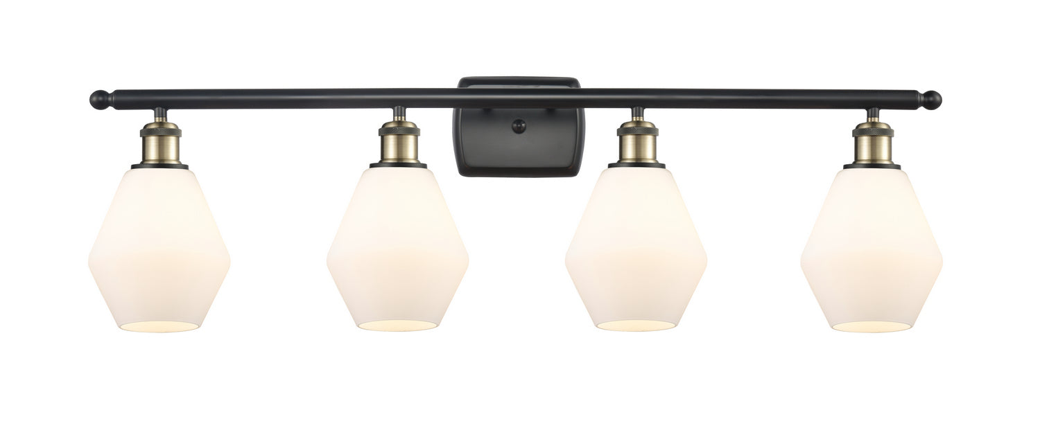 Innovations 516-4W-BAB-G651-6 Four Light Bath Vanity, Black Antique Brass
