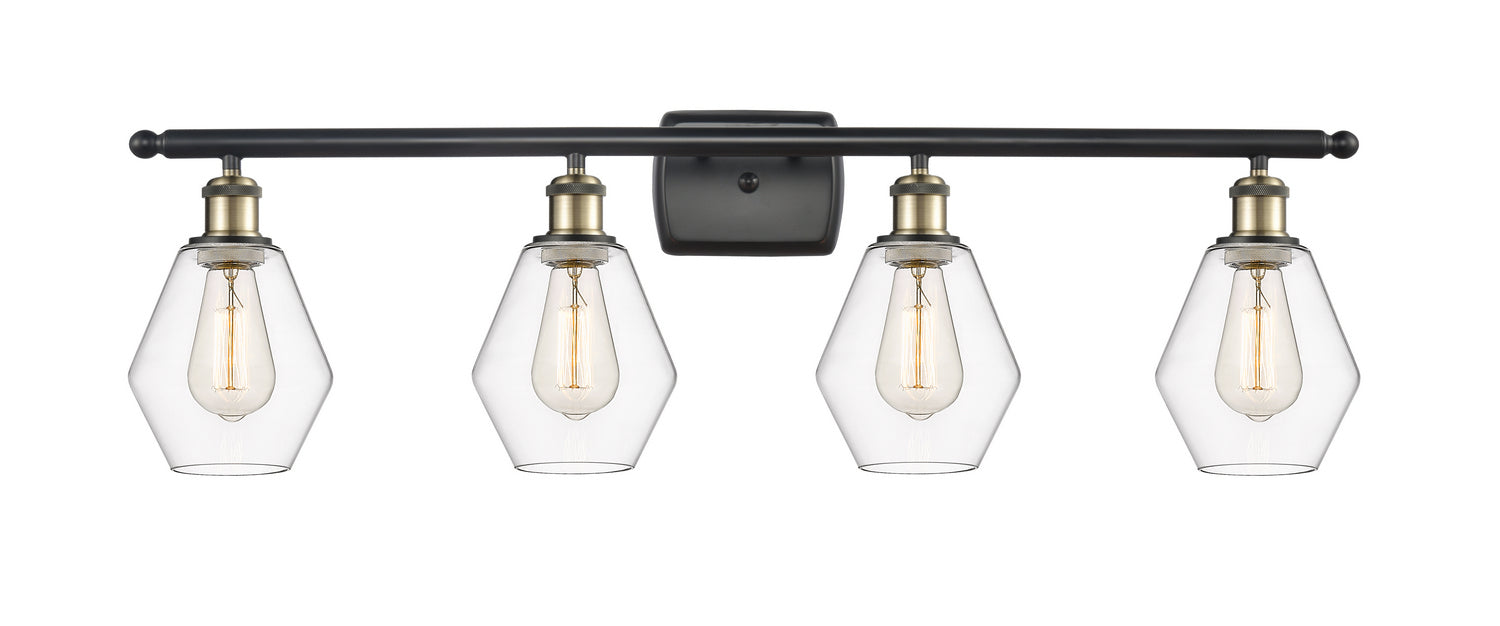 Innovations 516-4W-BAB-G652-6 Four Light Bath Vanity, Black Antique Brass