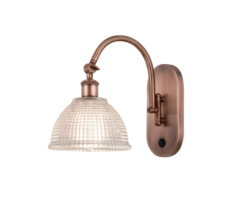 Innovations 518-1W-AC-G422-LED LED Wall Sconce, Antique Copper