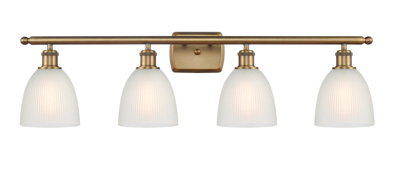 Innovations 516-4W-BB-G381 Four Light Bath Vanity, Brushed Brass