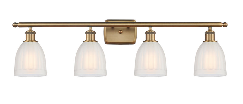 Innovations 516-4W-BB-G441 Four Light Bath Vanity, Brushed Brass