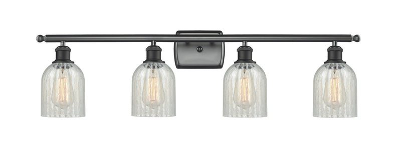 Innovations 516-4W-BK-G2511 Four Light Bath Vanity, Matte Black