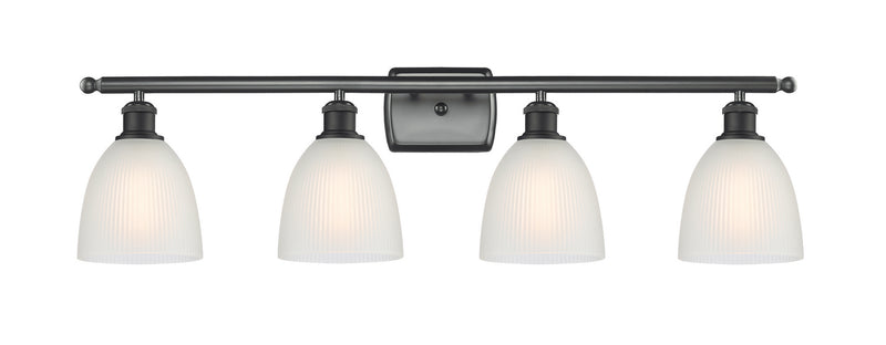 Innovations 516-4W-BK-G381 Four Light Bath Vanity, Matte Black