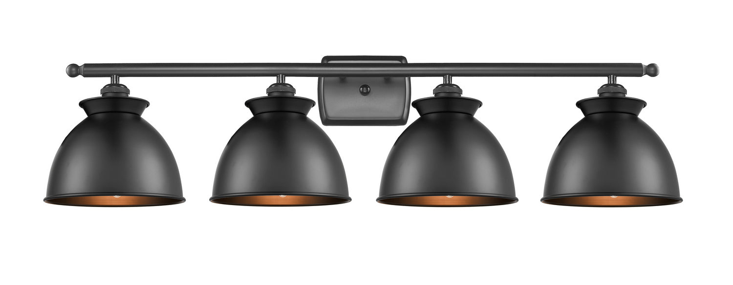 Innovations 516-4W-BK-M14-BK Four Light Bath Vanity, Matte Black