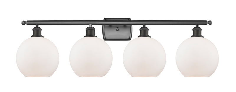 Innovations 516-4W-OB-G121-8 Four Light Bath Vanity, Oil Rubbed Bronze