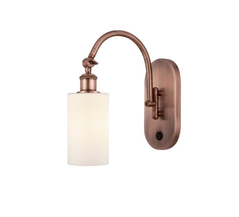 Innovations 518-1W-AC-G801 One Light Wall Sconce, Antique Copper