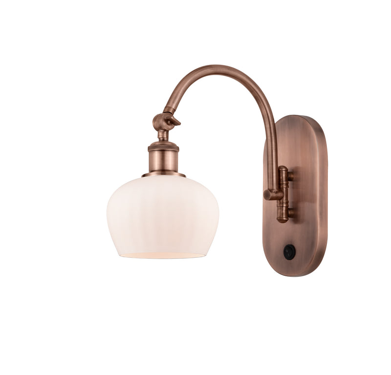 Innovations 518-1W-AC-G91 One Light Wall Sconce, Antique Copper