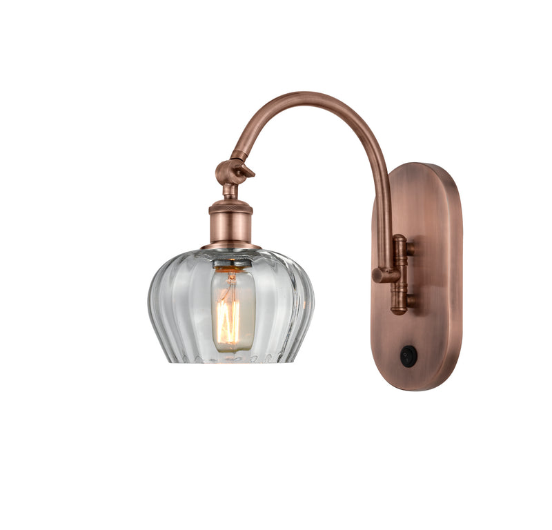 Innovations 518-1W-AC-G92-LED LED Wall Sconce, Antique Copper