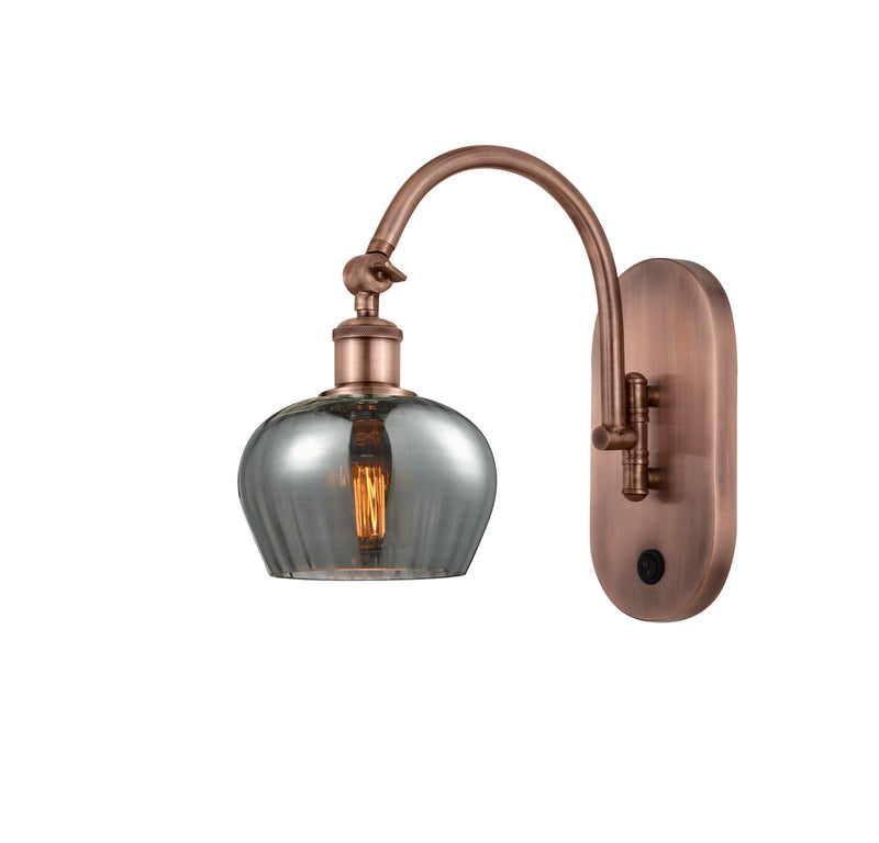 Innovations 518-1W-AC-G93 One Light Wall Sconce, Antique Copper