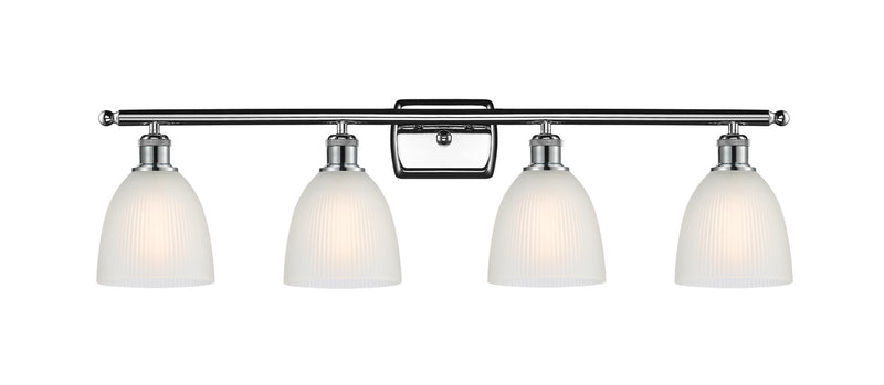 Innovations 516-4W-PC-G381 Four Light Bath Vanity, Polished Chrome