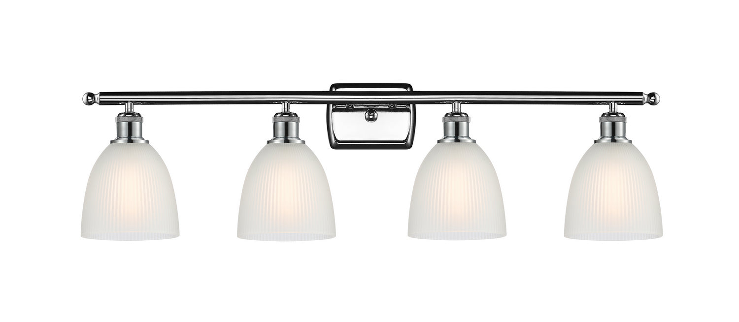 Innovations 516-4W-PC-G381 Four Light Bath Vanity, Polished Chrome