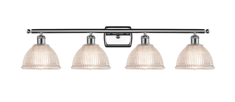 Innovations 516-4W-PC-G422 Four Light Bath Vanity, Polished Chrome