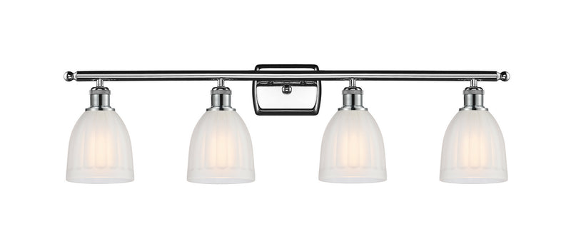 Innovations 516-4W-PC-G441 Four Light Bath Vanity, Polished Chrome