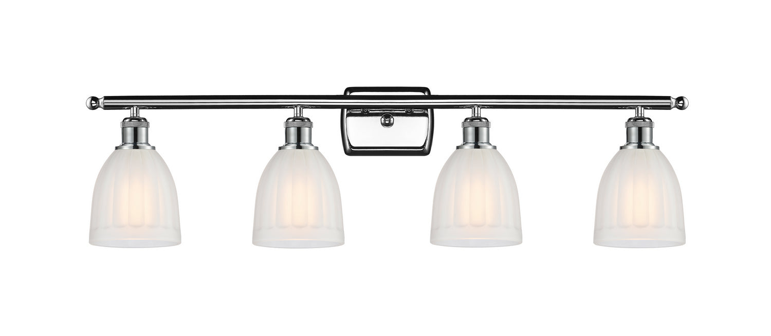 Innovations 516-4W-PC-G441 Four Light Bath Vanity, Polished Chrome