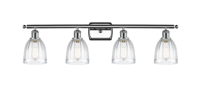 Innovations 516-4W-PC-G442 Four Light Bath Vanity, Polished Chrome