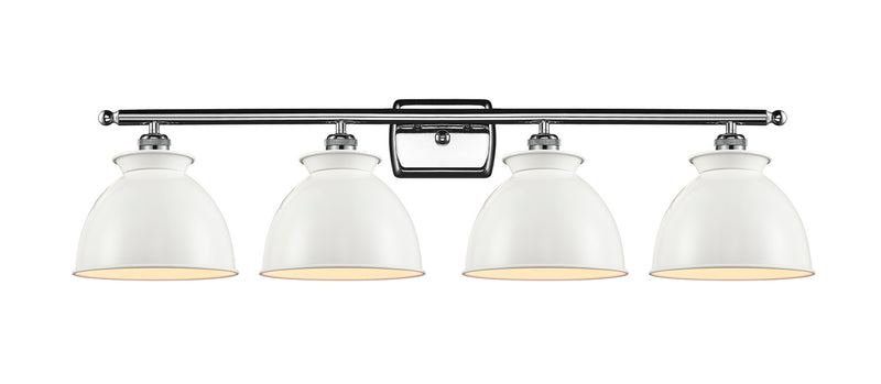 Innovations 516-4W-PC-M14-W Four Light Bath Vanity, Polished Chrome