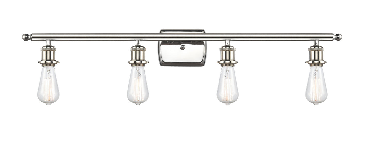 Innovations 516-4W-PN Four Light Bath Vanity, Polished Nickel