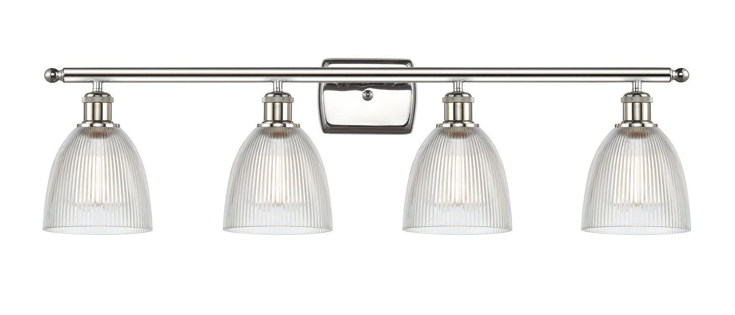 Innovations 516-4W-PN-G382 Four Light Bath Vanity, Polished Nickel