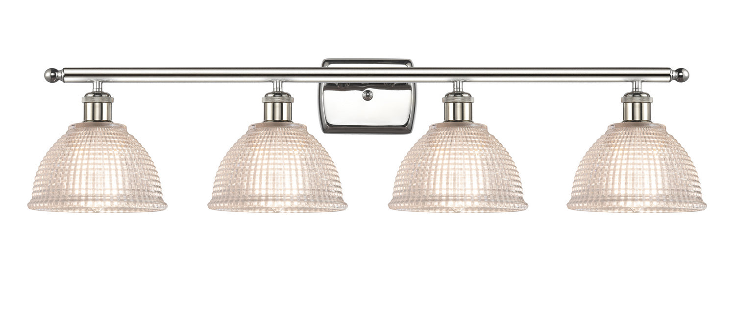 Innovations 516-4W-PN-G422 Four Light Bath Vanity, Polished Nickel