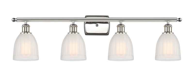 Innovations 516-4W-PN-G441 Four Light Bath Vanity, Polished Nickel