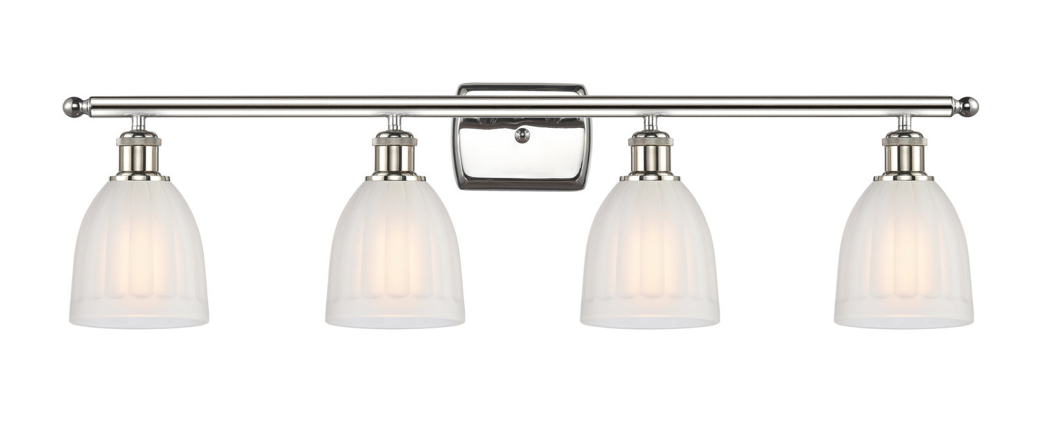 Innovations 516-4W-PN-G441 Four Light Bath Vanity, Polished Nickel