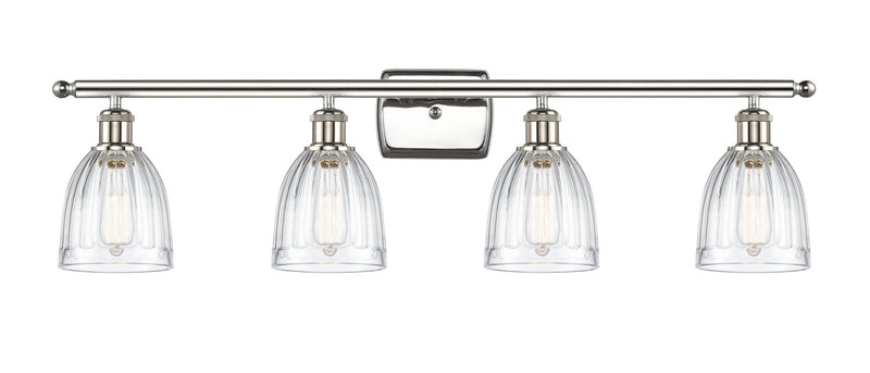Innovations 516-4W-PN-G442 Four Light Bath Vanity, Polished Nickel