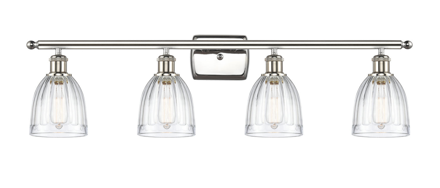 Innovations 516-4W-PN-G442 Four Light Bath Vanity, Polished Nickel