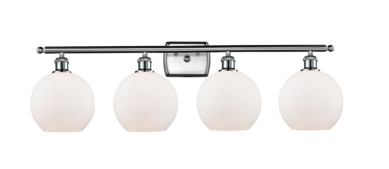 Innovations 516-4W-SN-G121-8 Four Light Bath Vanity, Brushed Satin Nickel