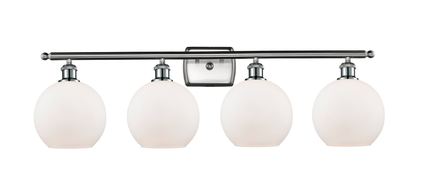 Innovations 516-4W-SN-G121-8-LED LED Bath Vanity, Brushed Satin Nickel