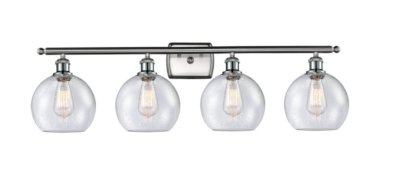 Innovations 516-4W-SN-G124-8-LED LED Bath Vanity, Brushed Satin Nickel