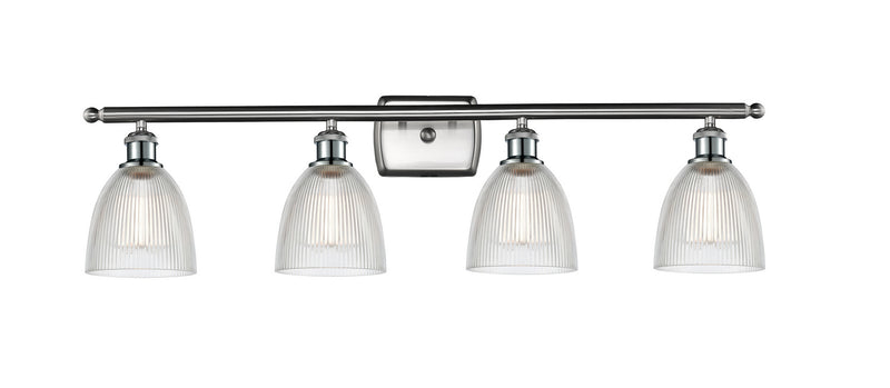Innovations 516-4W-SN-G382 Four Light Bath Vanity, Brushed Satin Nickel