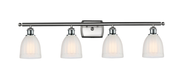 Innovations 516-4W-SN-G441 Four Light Bath Vanity, Brushed Satin Nickel