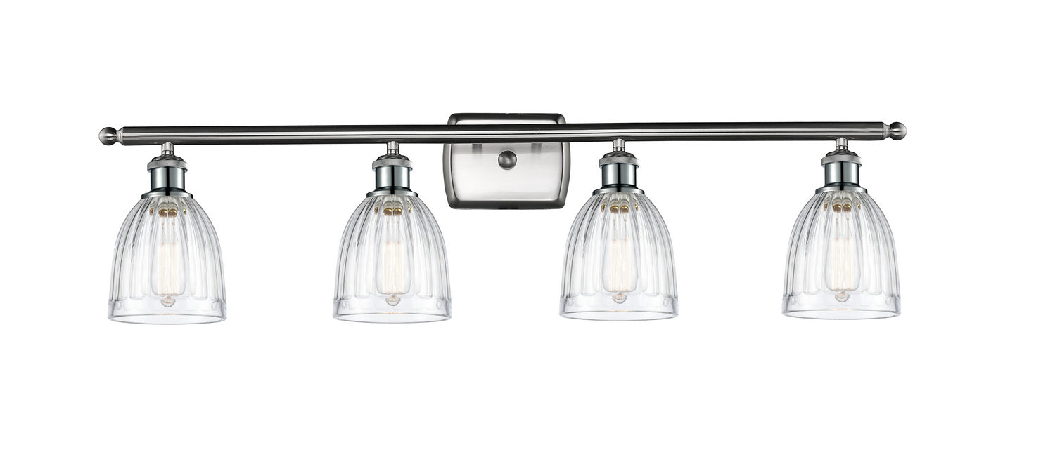 Innovations 516-4W-SN-G442 Four Light Bath Vanity, Brushed Satin Nickel