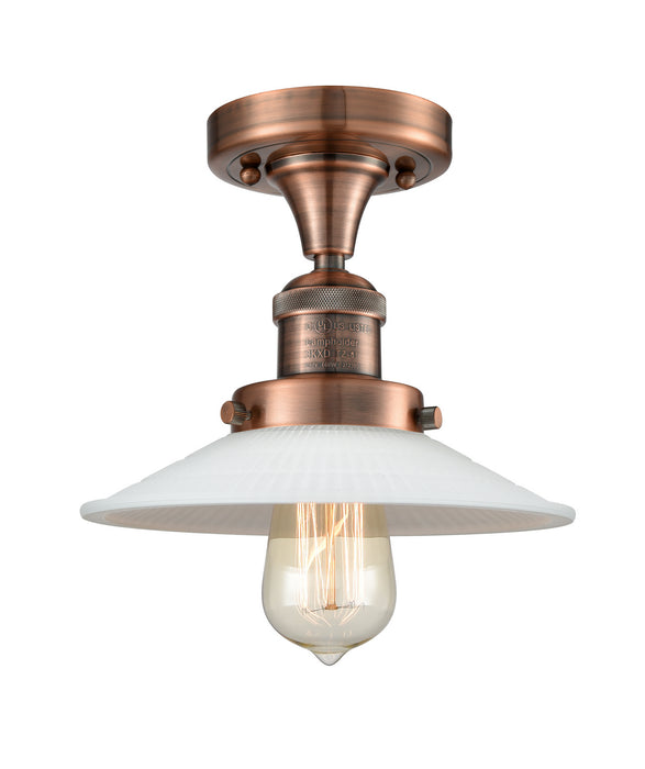 Innovations 517-1CH-AC-G1-LED LED Semi-Flush Mount, Antique Copper