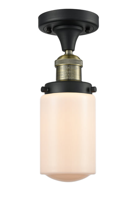 Innovations 517-1CH-BAB-G311-LED LED Semi-Flush Mount, Black Antique Brass