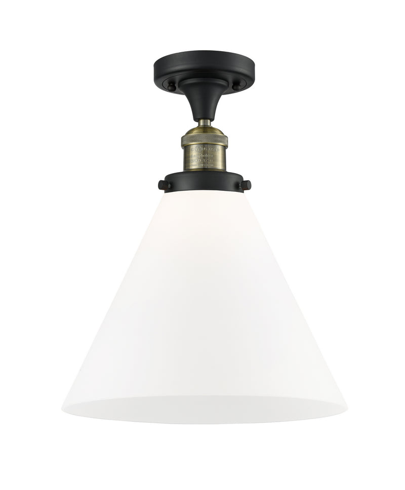 Innovations 517-1CH-BAB-G41-L-LED LED Semi-Flush Mount, Black Antique Brass