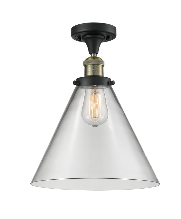 Innovations 517-1CH-BAB-G42-L-LED LED Semi-Flush Mount, Black Antique Brass