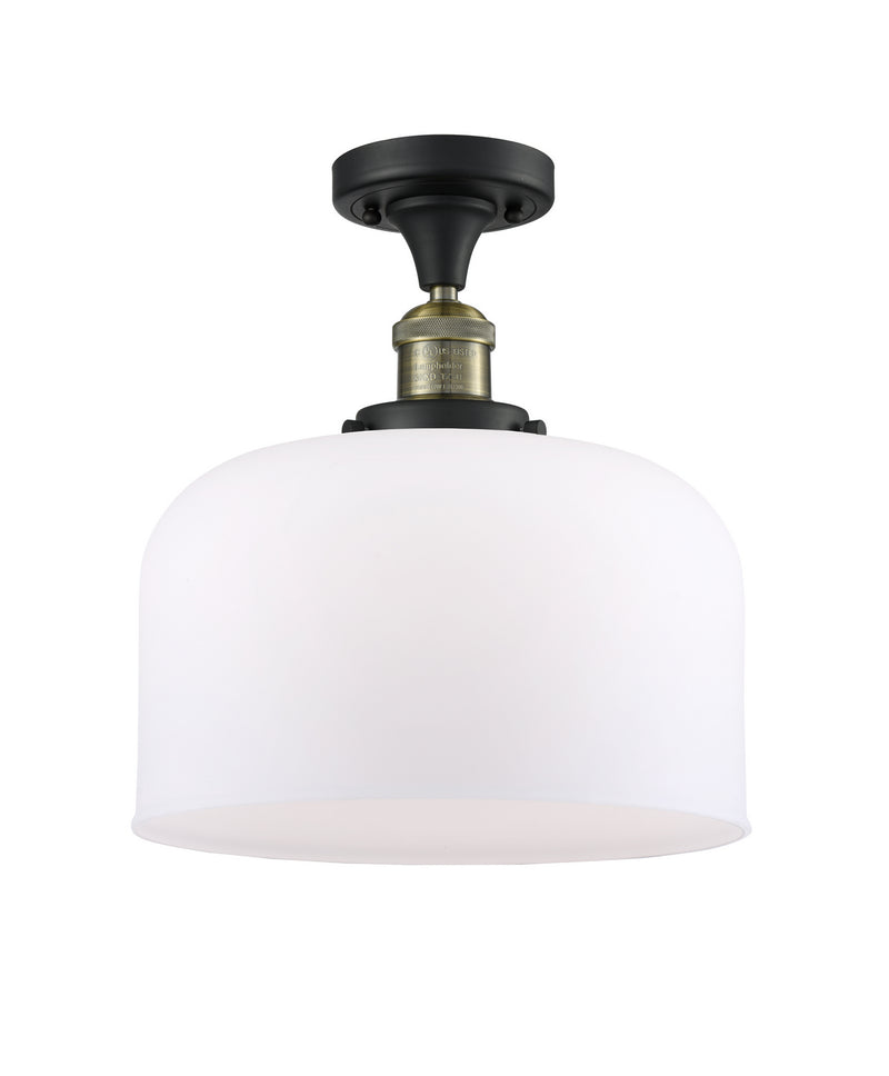 Innovations 517-1CH-BAB-G71-L-LED LED Semi-Flush Mount, Black Antique Brass