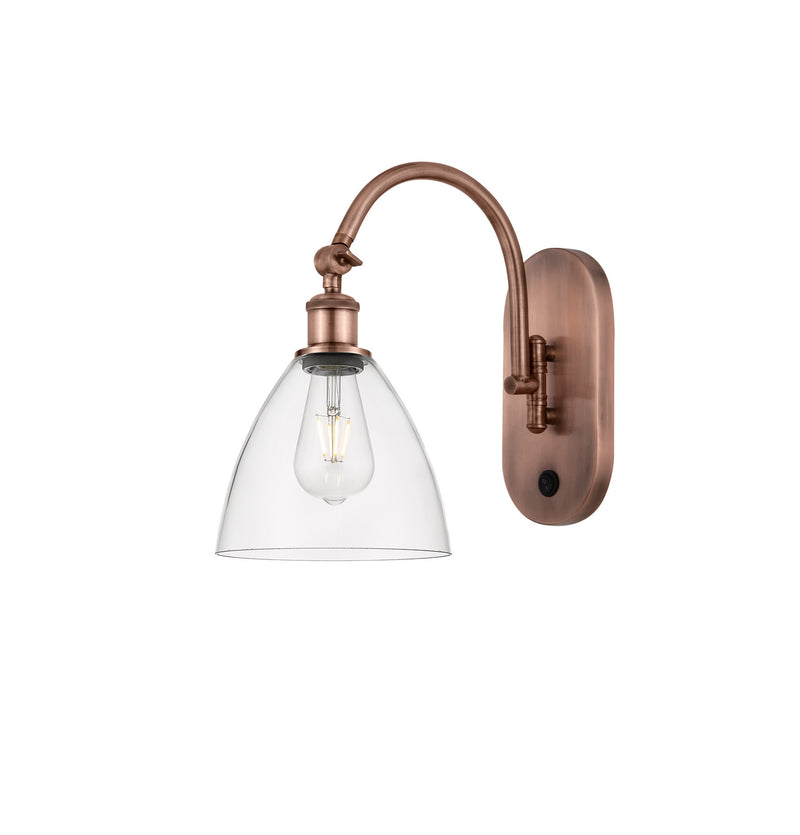 Innovations 518-1W-AC-GBD-752 One Light Wall Sconce, Antique Copper
