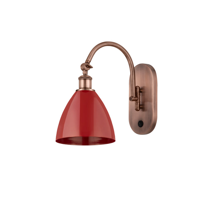 Innovations 518-1W-AC-MBD-75-RD-LED LED Wall Sconce, Antique Copper