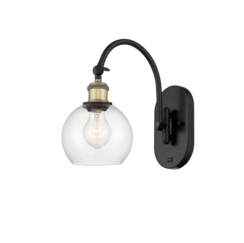 Innovations 518-1W-BAB-G122-6 One Light Wall Sconce, Black Antique Brass