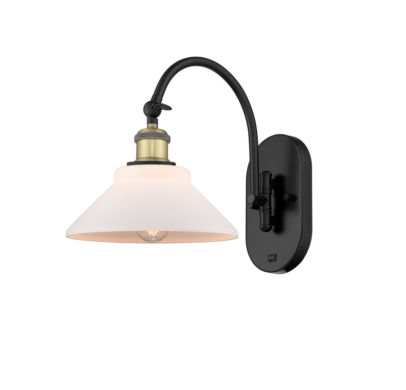 Innovations 518-1W-BAB-G131 One Light Wall Sconce, Black Antique Brass