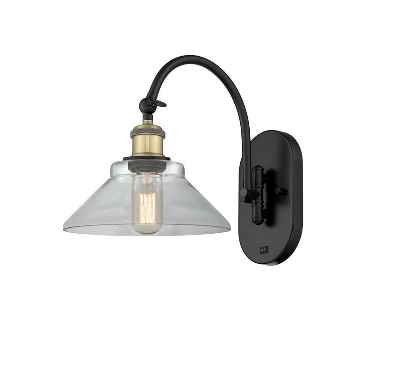 Innovations 518-1W-BAB-G132 One Light Wall Sconce, Black Antique Brass