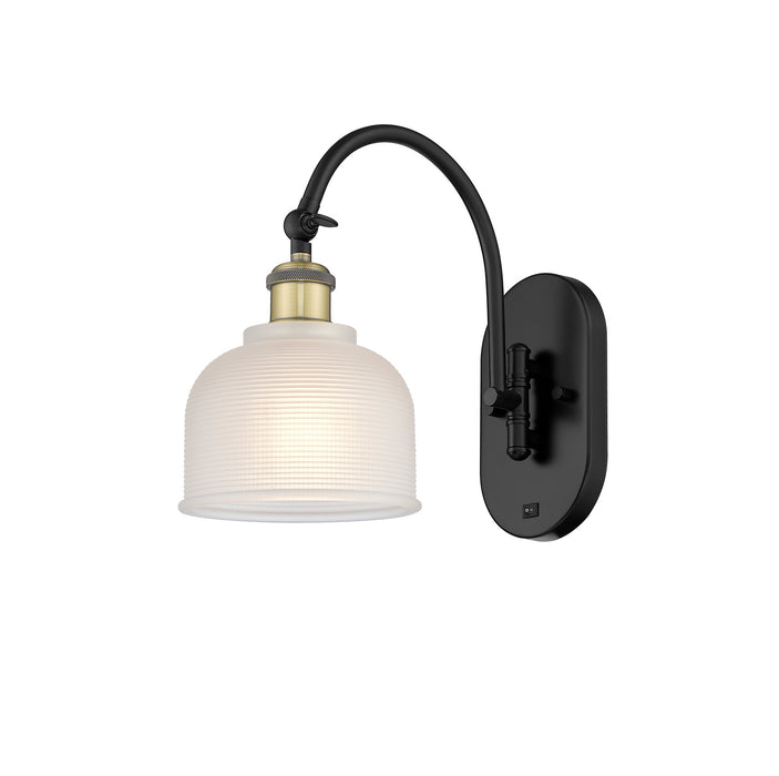 Innovations 518-1W-BAB-G411-LED LED Wall Sconce, Black Antique Brass