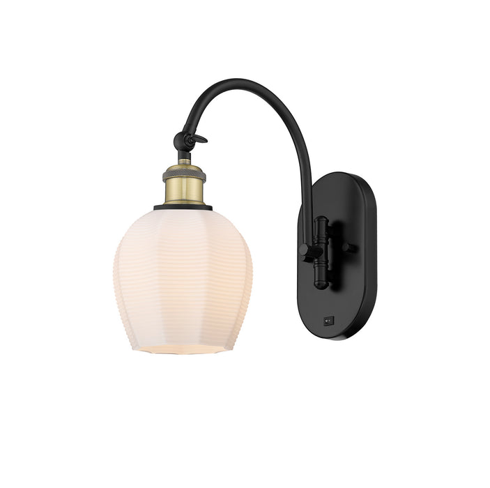 Innovations 518-1W-BAB-G461-6-LED LED Wall Sconce, Black Antique Brass