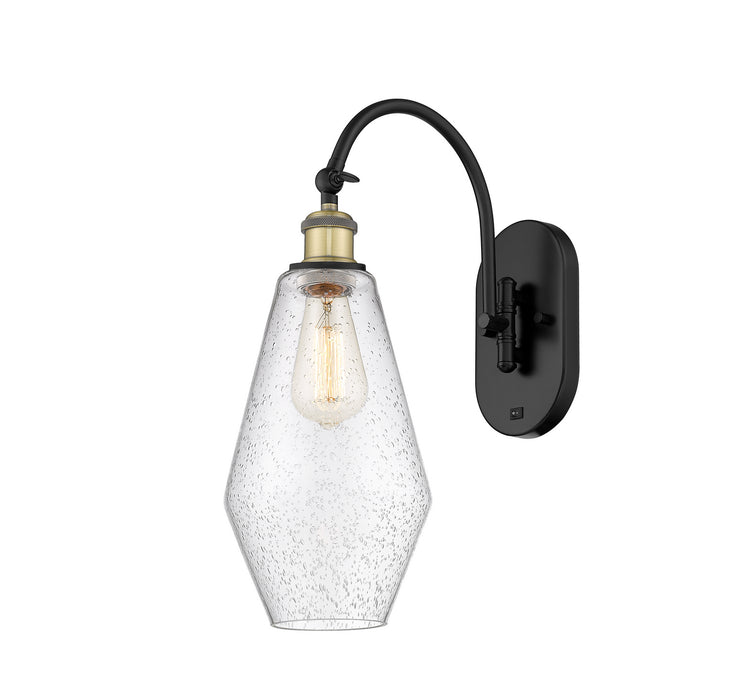 Innovations 518-1W-BAB-G654-7 One Light Wall Sconce, Black Antique Brass