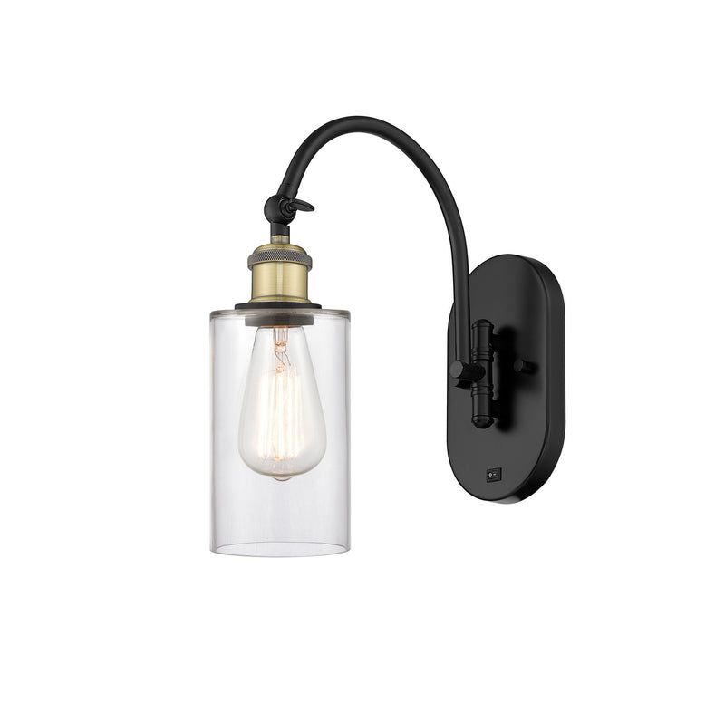 Innovations 518-1W-BAB-G802 One Light Wall Sconce, Black Antique Brass